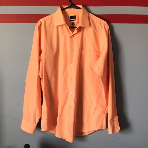 Orange Mens Arrow Dress Shirt 